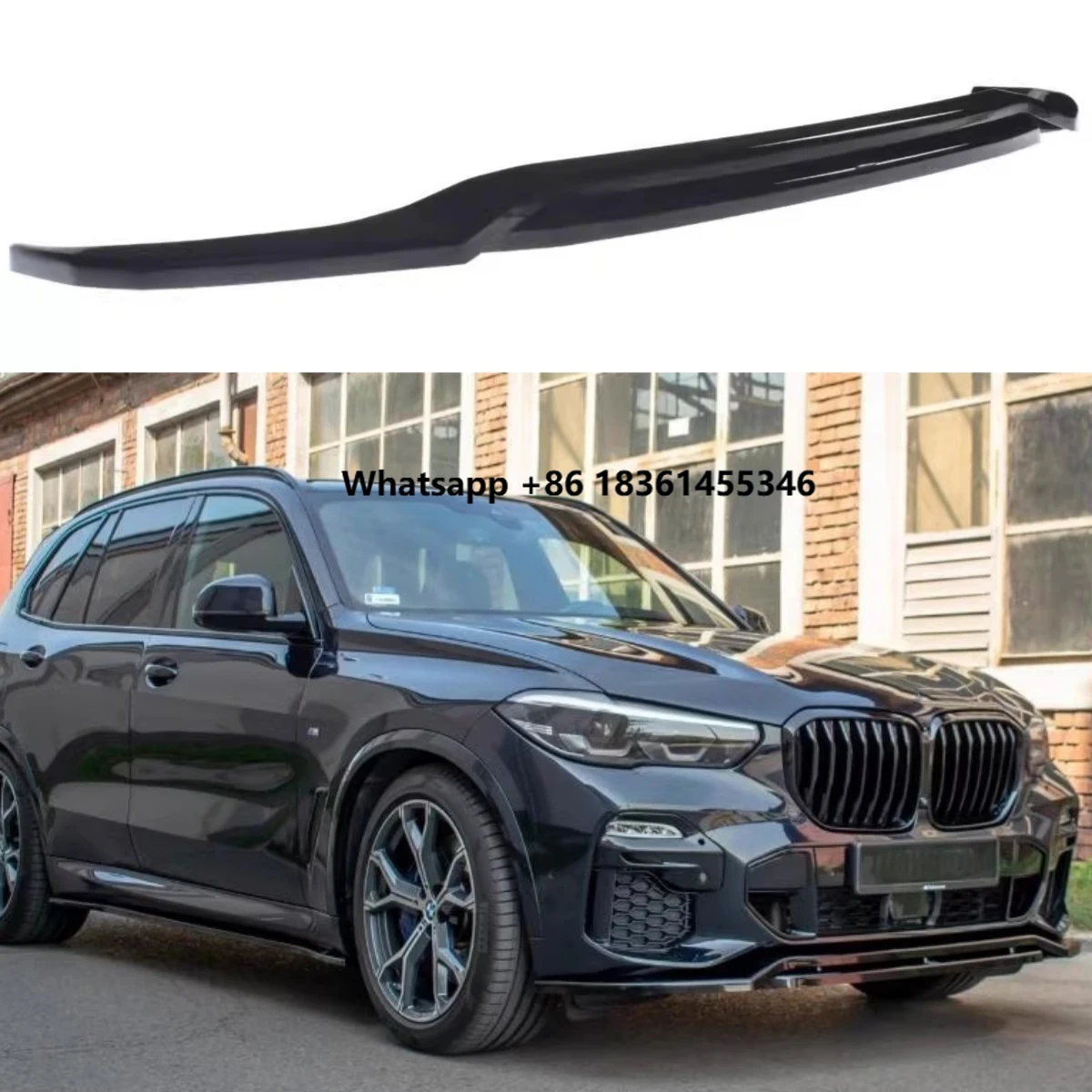 

For X5 G05 M Sport modified max style front Lip Body kit bumper spoiler Car Front Shovel Surround f