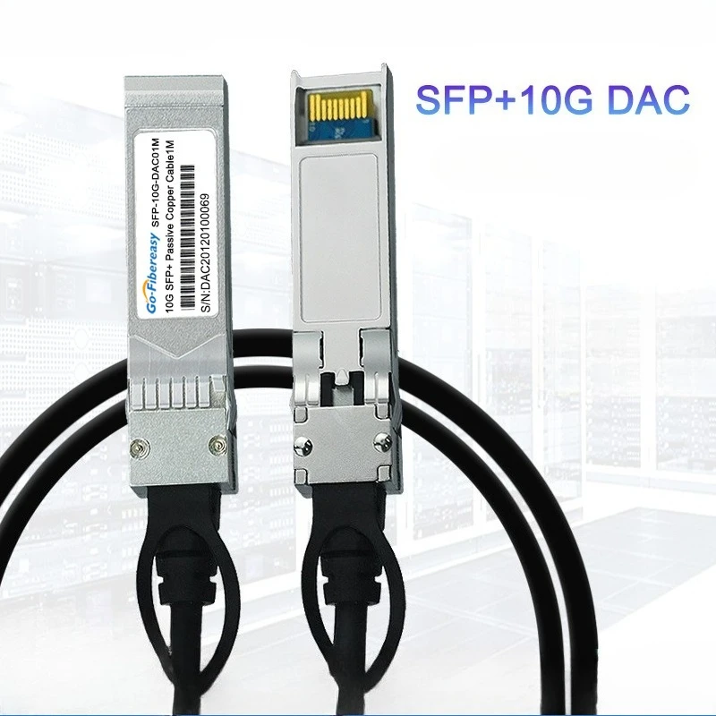 

Кабель SFP DAC 10G, 20 см, 0,5 м, 1 м, 2 м, 3 м, пассивный, медный, Twinax, SFP+, для коммутаторов MikroTik, TP-Link, Netgear