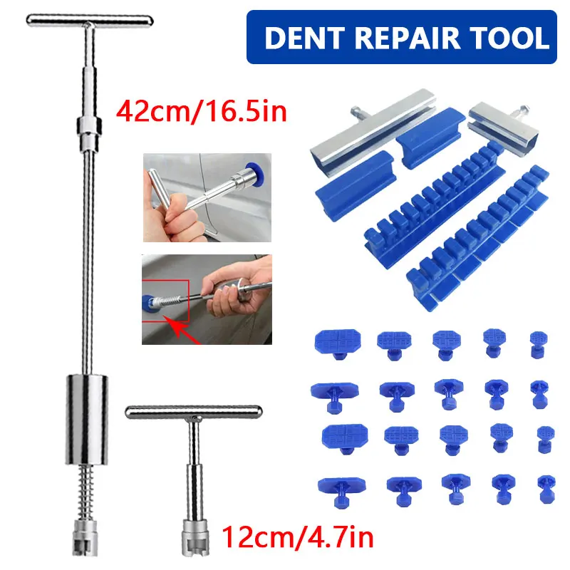 Car Body Dent Repair Tool With Spacer Long/Short 2 Styles Paintless Repair Puller Tool Used For Small Hail Slight Dent