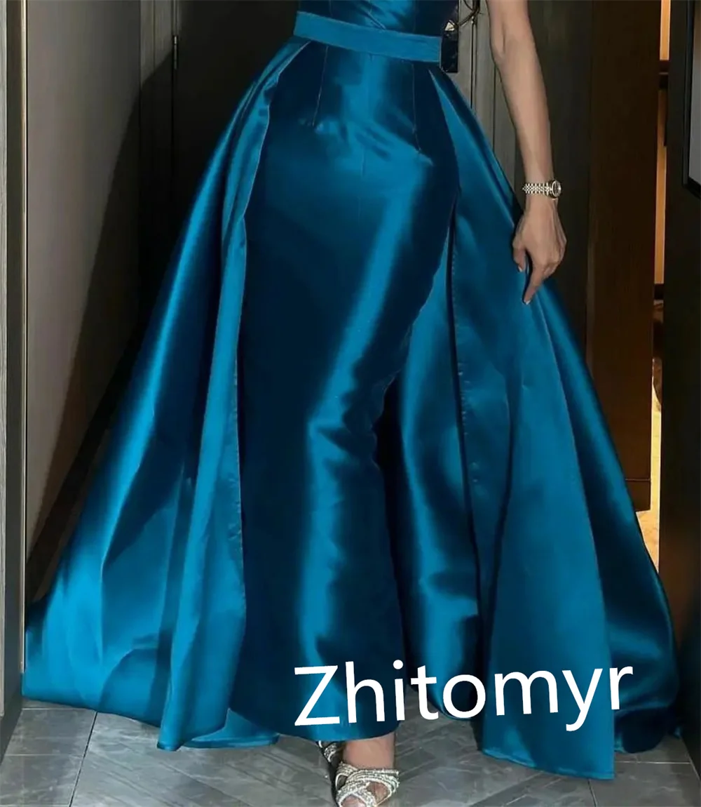 Elegant Sizes Available Asymmetrical One-Shoulder Ball Gown Prom Dresses Paillette / Sequins Satin prom dresses 2023 luxury gown