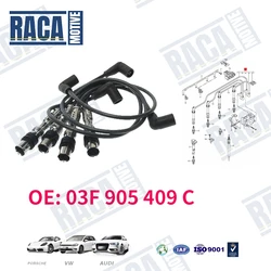 For Audi A1 A3 VW Beetle Caddy Golf Jetta Polo Touran Seat Skoda 1.2Tsi Ignition lead 03F905409C 03F 905 409 C