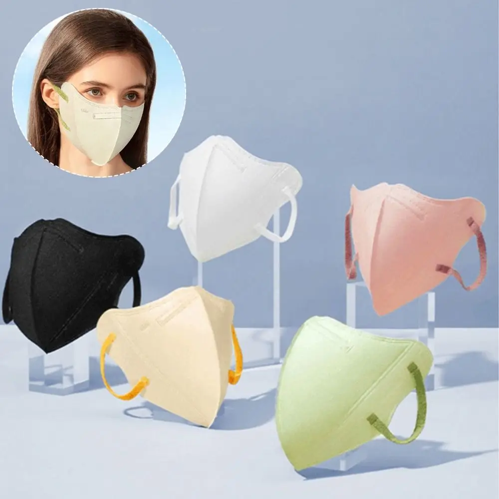 

10PCS 3D Adult Masks Disposable Mask Individually Packaged Anti-UV Face Shield Non-stick Lipstick Breathable Dustproof