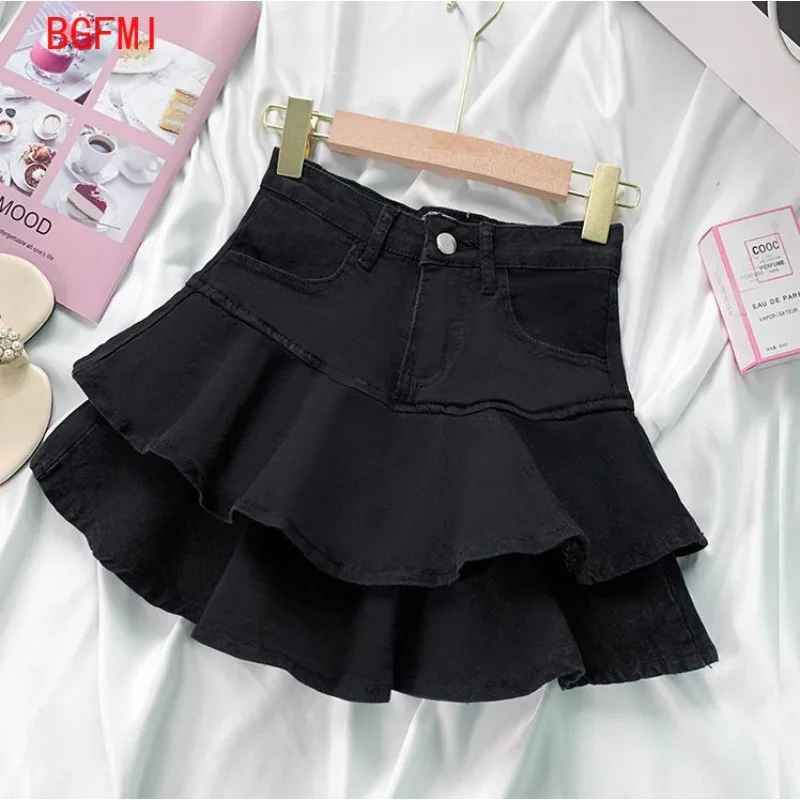 Frühling Sommer Neue Teenager kinder Kind Kurze Hosen Rock Mode Rüschen Rand Kuchen Rock Teen Mädchen Mini Culottes Kinder Kleidung
