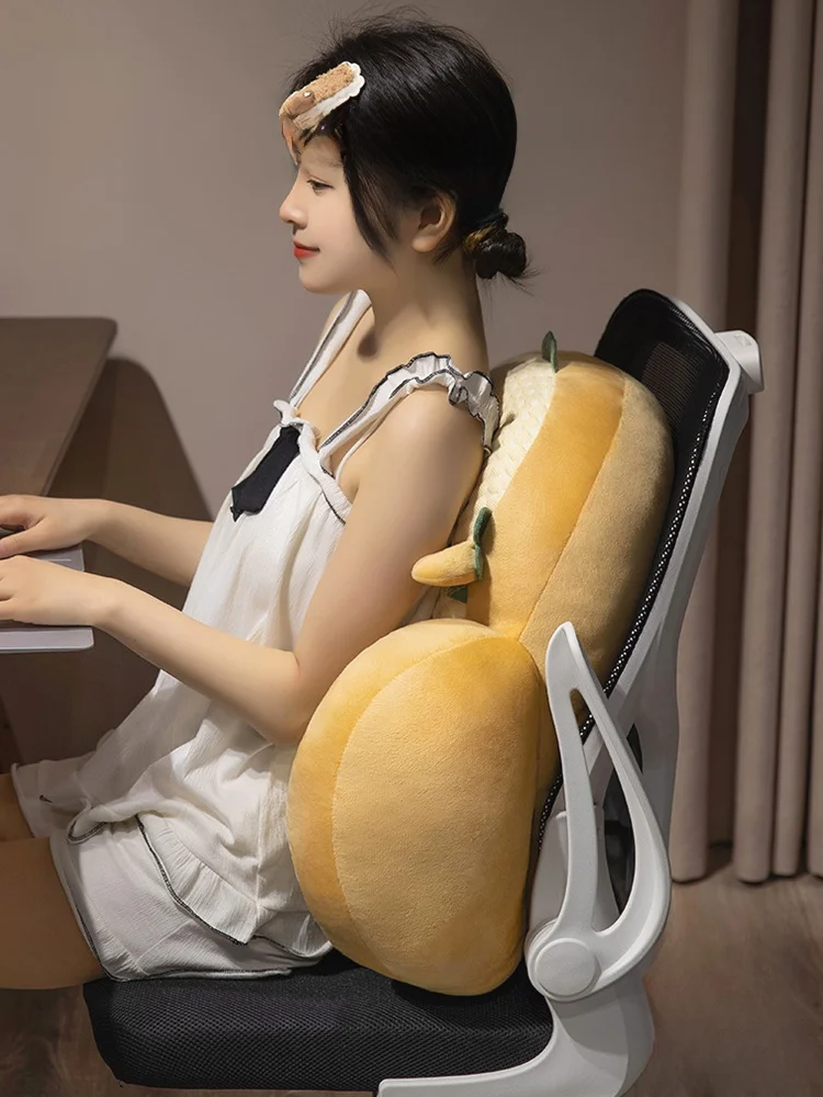 

JOJOS L PD Soft Backrest Pillow Lumbar Support Sofa Cushion Plump Throw Pillow Nordic Style Velvet Fabric Bedroom Home Decor