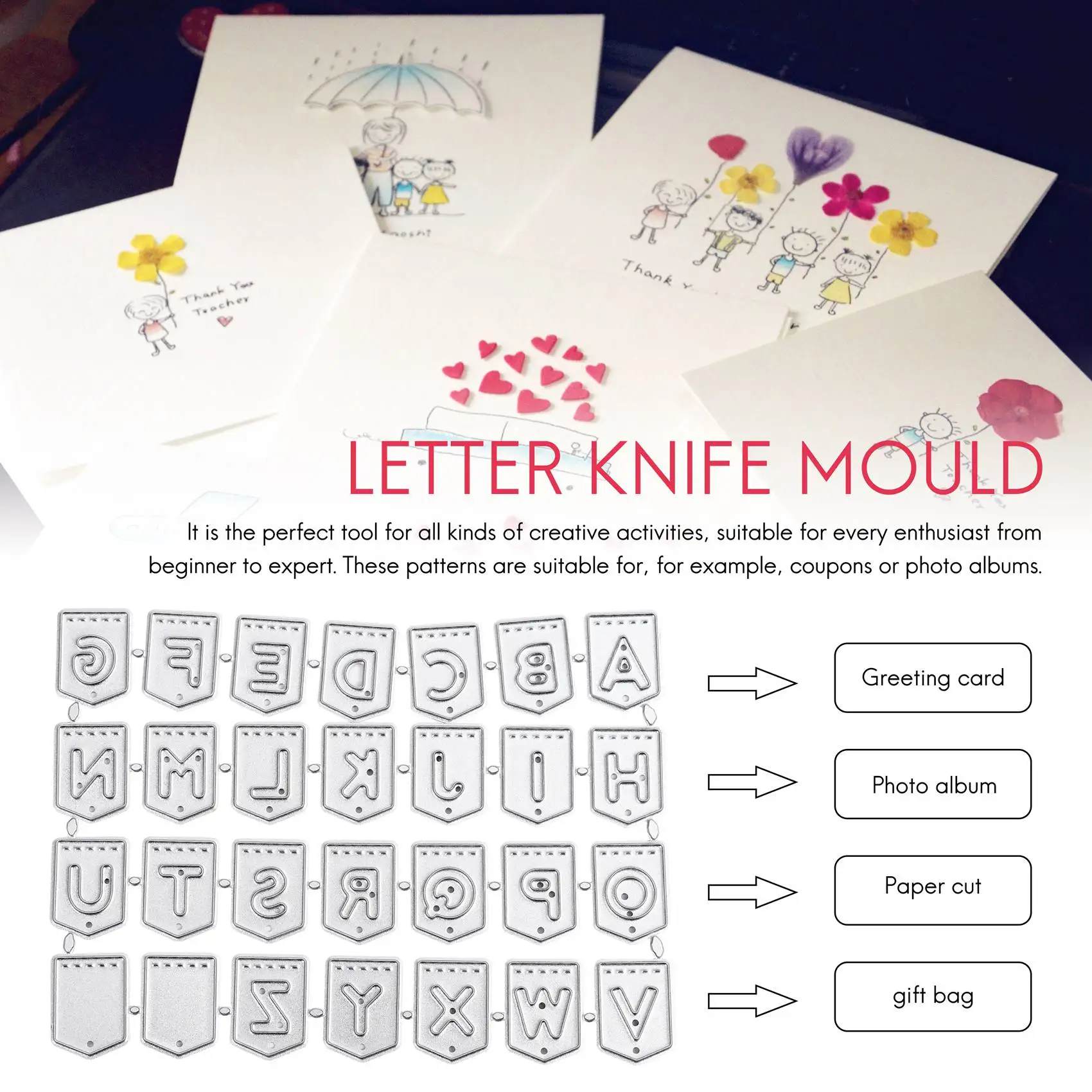 قوالب القطع الساخنة سكرابوكينغ آلة النقش النقش يموت الإستنسل قطع يموت ، اكسسوارات لقطة كبيرة وغيرها من اللكمات