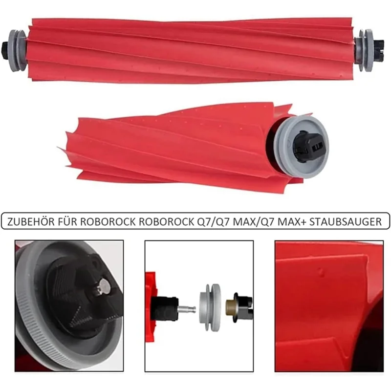 ABUS-Per Xiaomi Roborock Q7 Max,Q7 Max+,Q7 Plus,T8 Filtro Hepa Spazzola laterale principale Parti in tessuto Accessori per aspirapolvere