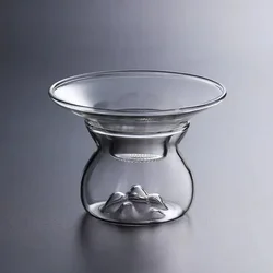 Heat-Resistant Glass Tea Filter, Transparent Partition Funnel, Kung Fu Tea Set Accessories, Tea Maker