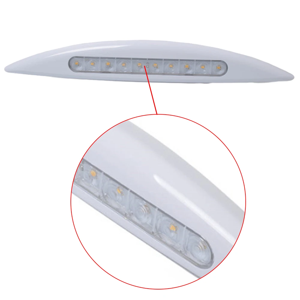 Luz LED impermeable para porche, barra de luz de pared Interior para autocaravana, caravana, caravana, remolque, lámpara Exterior, 12V