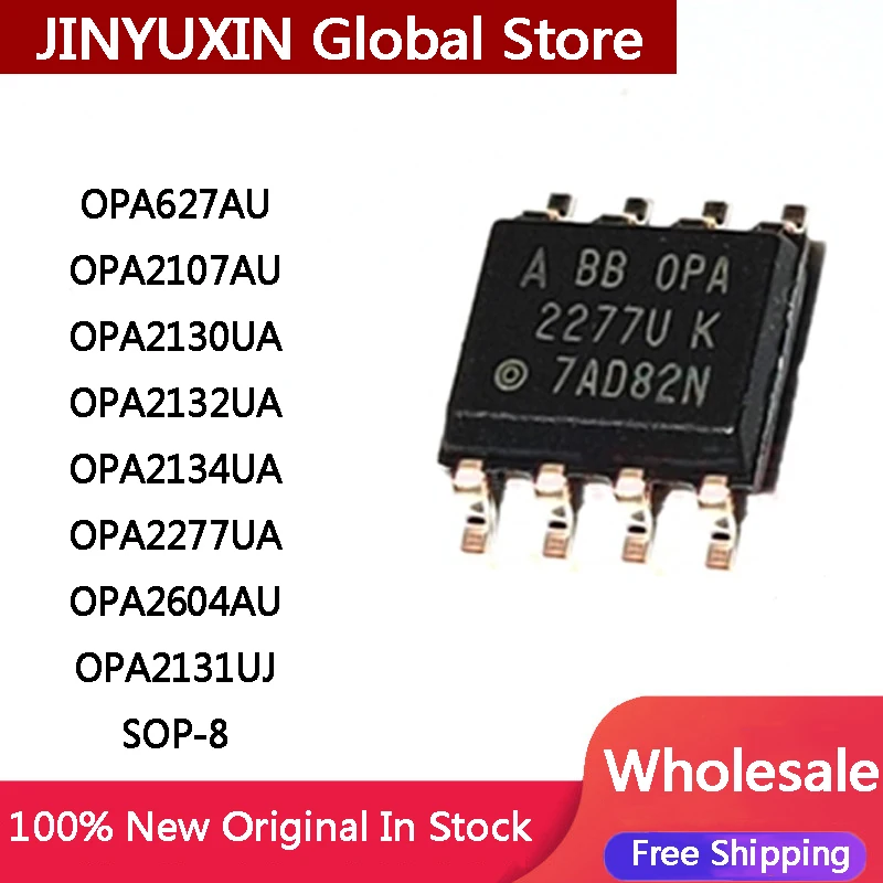 5Pcs OPA227UA 227UA OPA2227U 2227U OPA2277U 2277U SOP-8 chip In Stock Wholesale