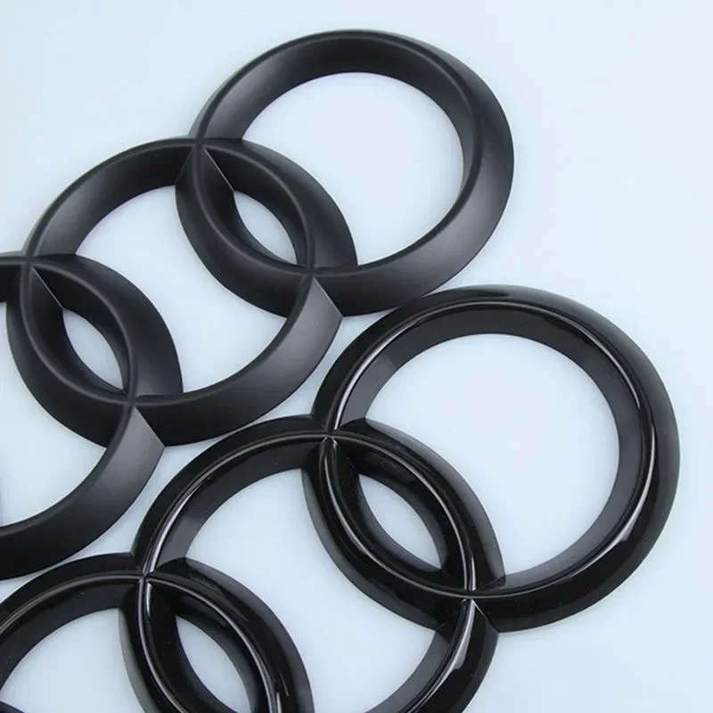 Audi Directly Covered Emblem Front Frill Decoration Accessories Refitted Four-ring Black Emblem For A4 A3 A5 A7 Q3 Q5 Q7 Q2 A6