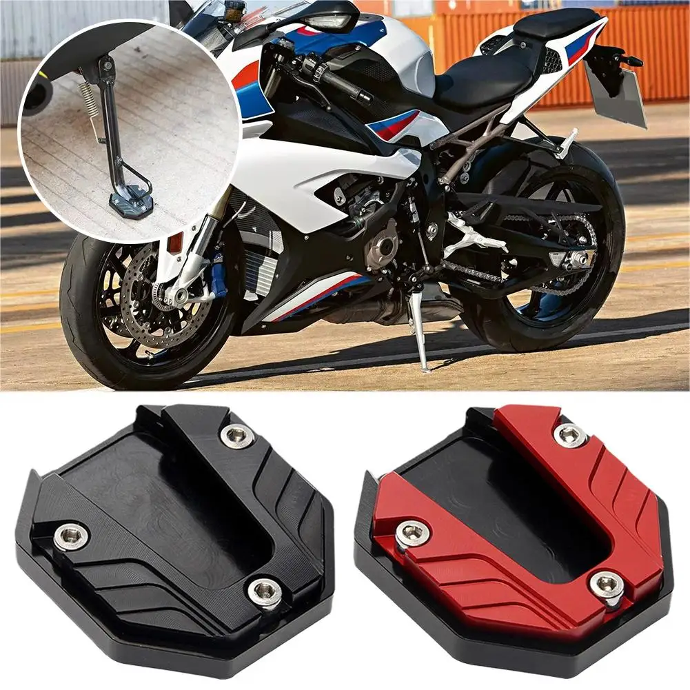 

Scooter Motorbike Accessories Extension Foot Pad Support Plate Aluminum Alloy Motorcycle Bike Kickstand Extender Foot Side Stand