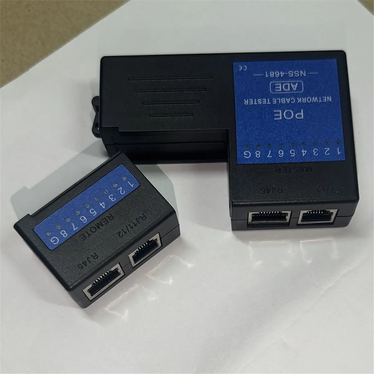 SCLS Mini RJ45 Cable Tester Lan Ethernet Network RJ11 RJ12 CAT5 6 7 UTP LAN Cable Testing Tester Networking Tool Support PoE