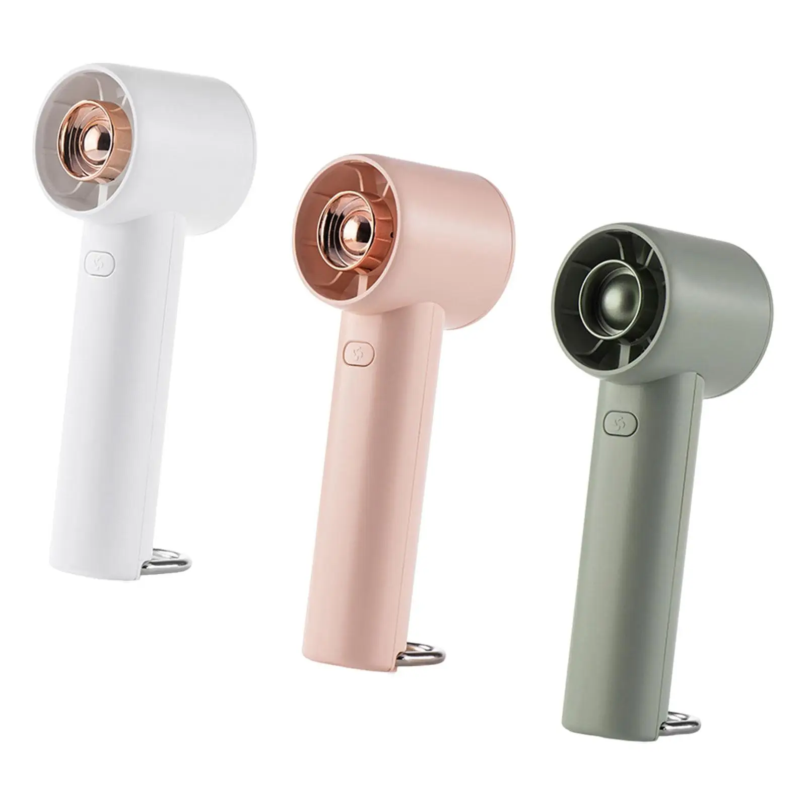 Mały ręczny wentylator z 3 prędkościami USB do ładowania osobistego wentylatora do sportów na świeżym powietrzu, kompaktowy uchwyt antypoślizgowy o długości 5.3 cali