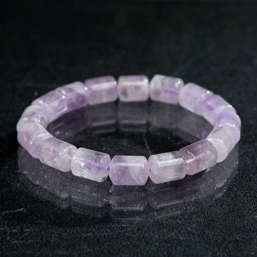 

TIMESWIND Authentic Natural Crystal Lavender Column Bracelet Lucky Bless for Women Fashion Jewelry with Certificate