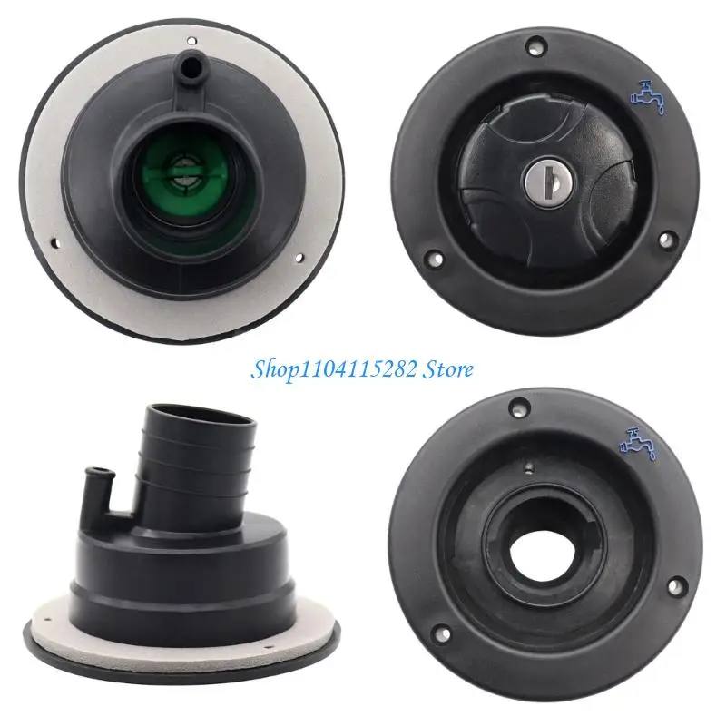

Water Fill Inlet Locking System Leak Proof Design Strong Plastic Metal Construction Includes 2 Keys for Vehicles