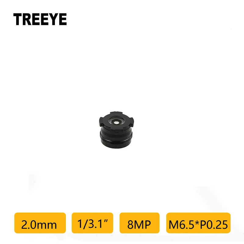 

Объектив M6.5 HD 8,0 мегапикселей, 2,0 мм, широкий угол обзора 1/3,1 дюйма 123 ° 650 нм ИК-фильтр 8-мегапиксельная линза для сканирования объектива мобильного телефона