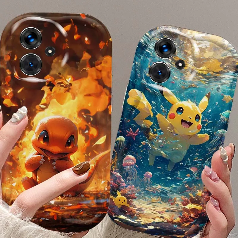

P-Pokemons Anime Art Phone Case For Xiaomi Redmi 9T 9A 9 9C 10 10C 12 13 13C 14C A2 A1 Plus K30 K40 K60 5G Wave Oil