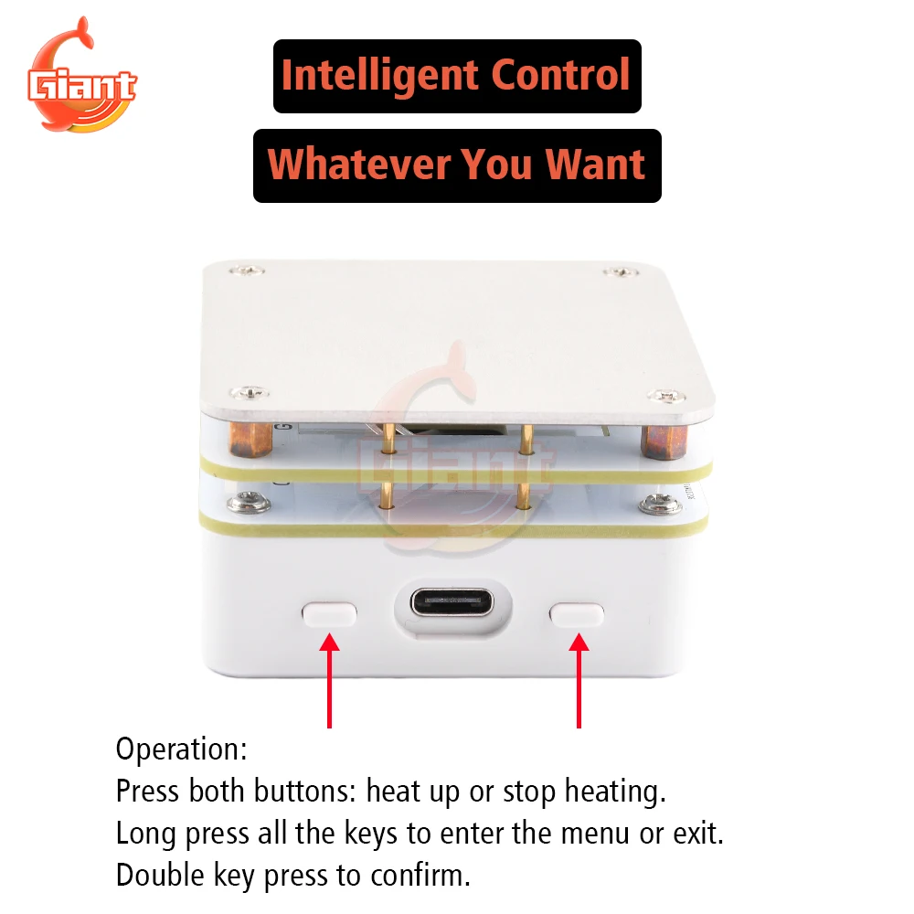 MHP30 PD65W Mini Hot Plate Digital Soldering Preheating Rework Station PCB SMD Board Soldering Plate Heating Table Repair Tools