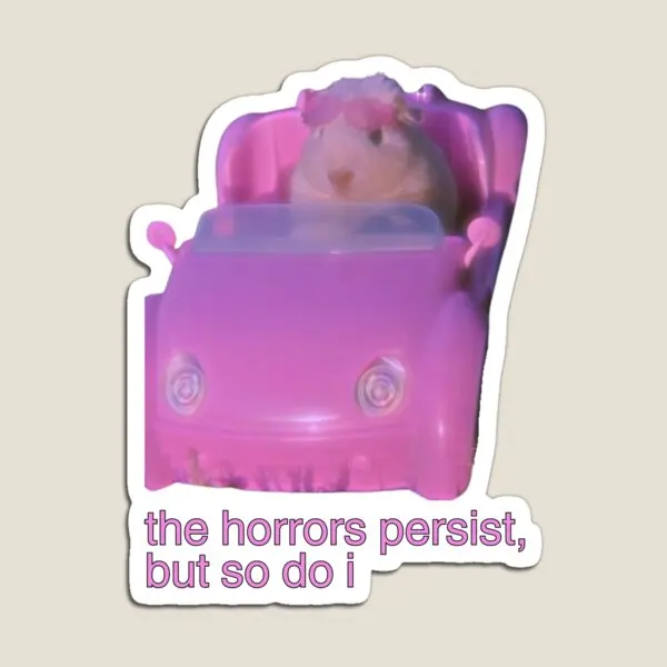 Les horreurs persistiques mais puis-je Hamster aimant bébé enfants autocollants enfants coloré décor jouet réfrigérateur drôle