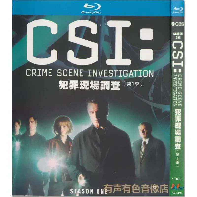 Authentic American suspense thriller TV series CSI seasons 1 to 15 high definition BD Blu ray 30 discs