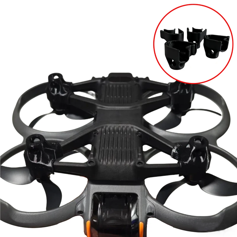 1 ensemble de coussinets de pied rehaussés, housse de protection pour train d'atterrissage rembourré, accessoires modifiés pour vol en plein air pour Drone DJI Avata 2 RC