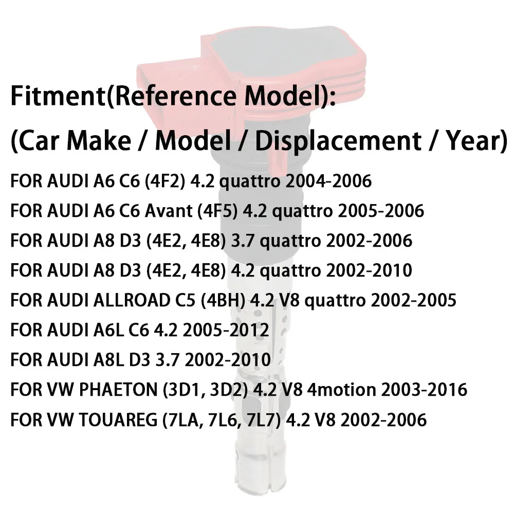 8 قطعة ملف الإشعال لأودي A6 A8 ALLROAD A6L A8L VW فايتون طوارق 2003-2016 3.7 4.2 077905115C 077905115E اكسسوارات #6