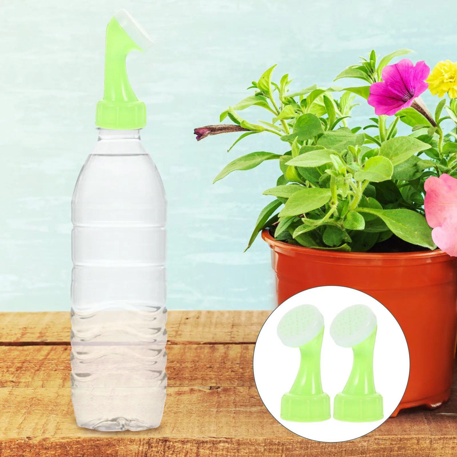 

4pcs Water Bottle Sprinkler Heads Durable Plastic Flower Watering Tool Universal Sprinkler For Bonsai Garden Plants Watering