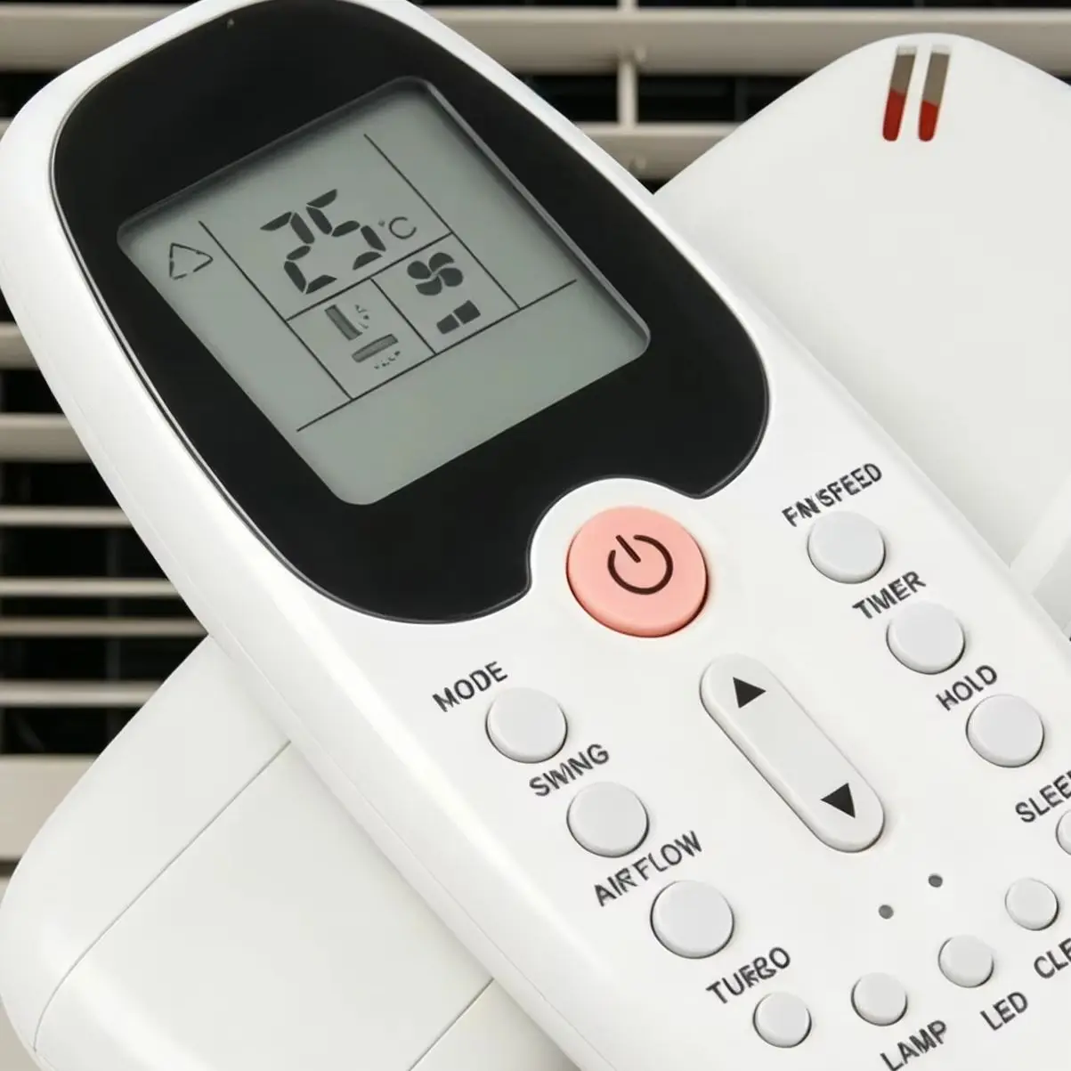 

ZH/EZ-01 Replacement Remote for Midea Air Conditioner, Non-OEM Infrared Controller, Direct Plug & Play for Same Model