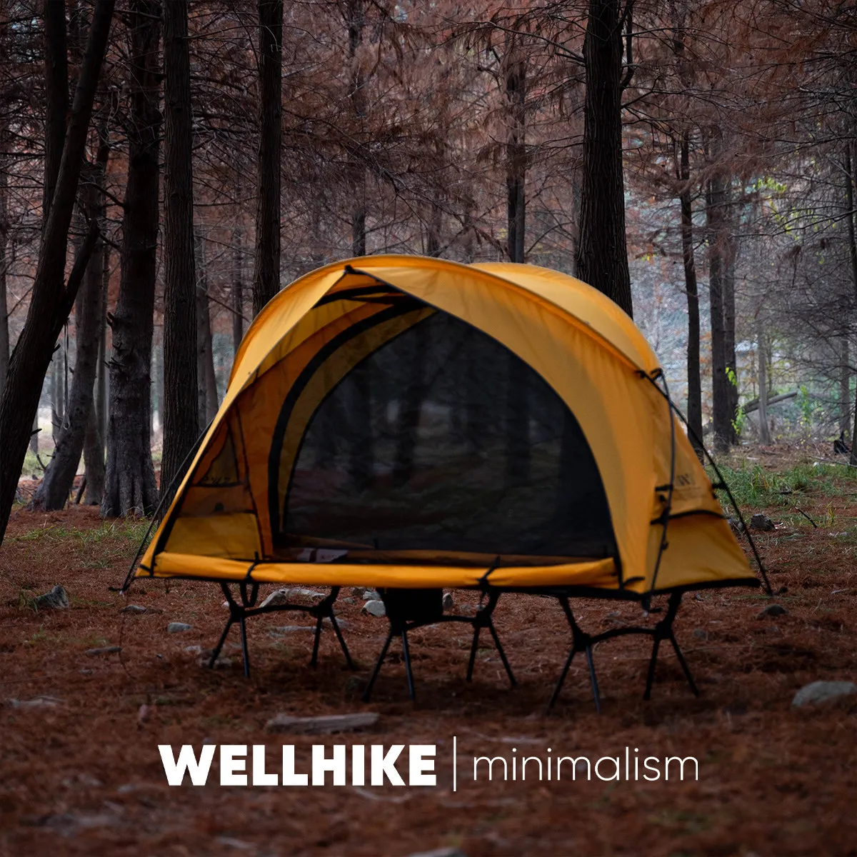 WELLHIKE Ultra-Lightweight Single-Person Four-Season Tent for Hiking and Backpacking • 1.55kg Polyester Taffeta Construction • 2