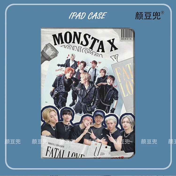 Monsta X Shownu Case For iPad 10.2 9th 10th 11th Air 3 Mini 6 7 Case Luxury Silicone Pro 12.9 11 For iPad Air 5 6
