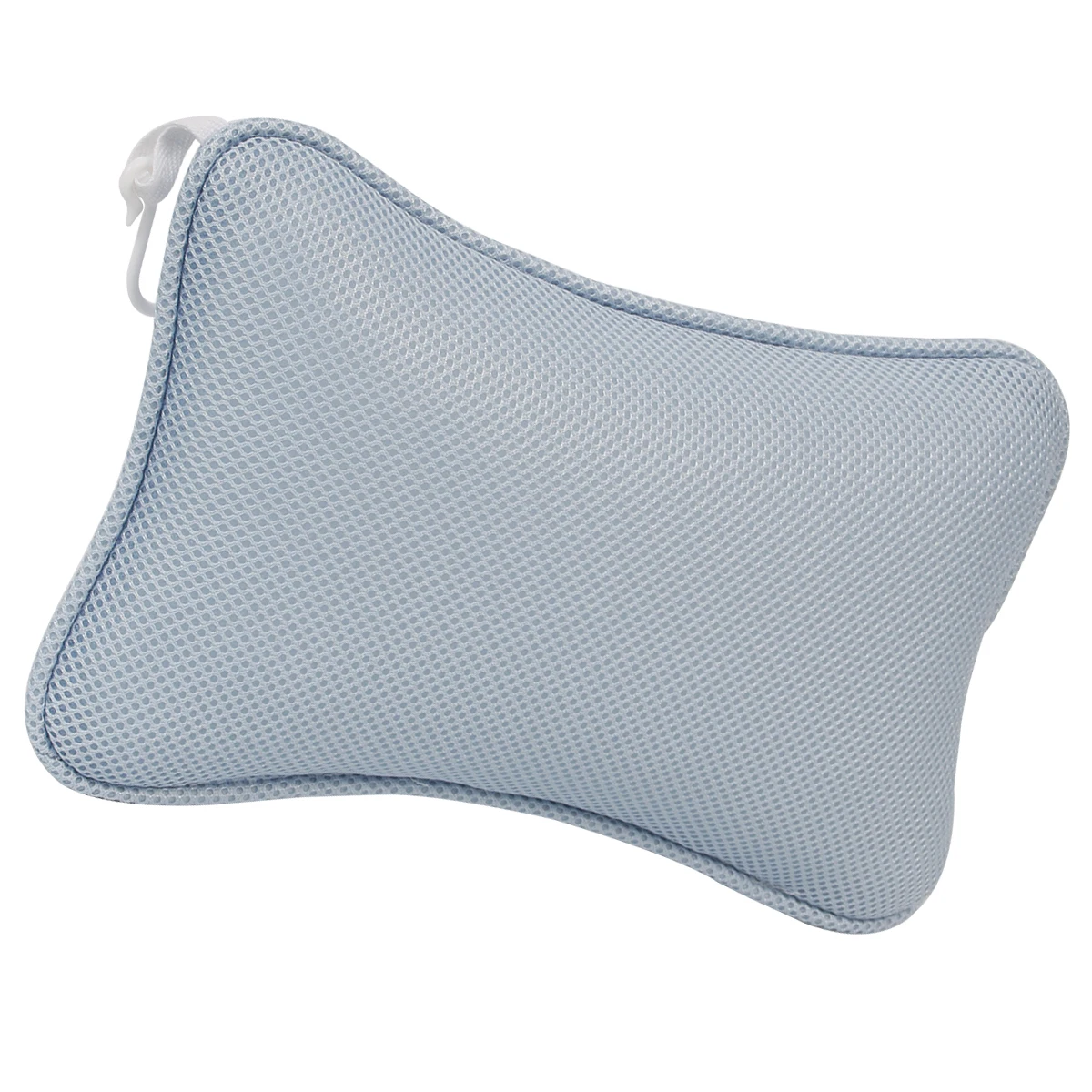 

1pc Bathtub Pillow 2 Suction Cups Sucker Pillow for Back Head Support Blue Inflatable Travel Spa Tub Pad Shower Neck Rest