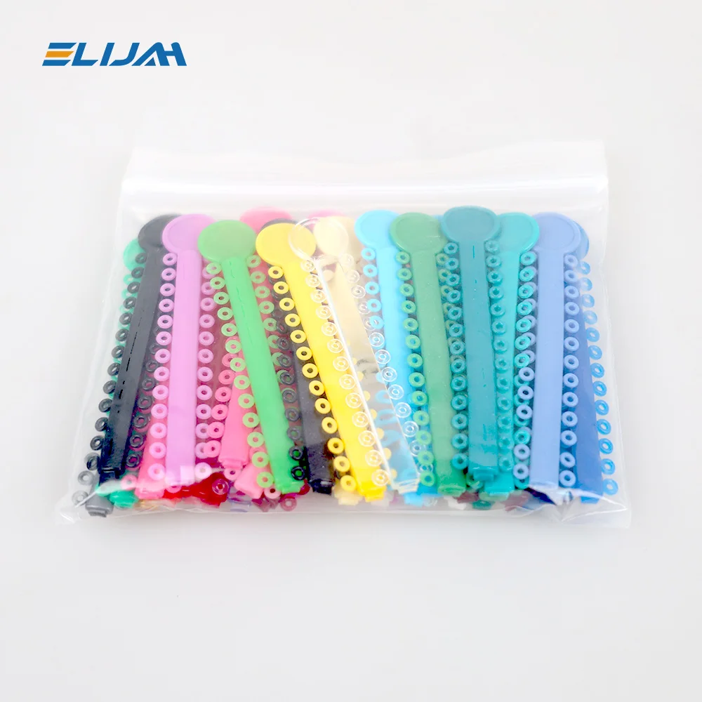 40Pcs/Bag Dental Orthodontics Elastic Ligature Ties Rubber Bands Braces Teeth Treatment Dentist Materials