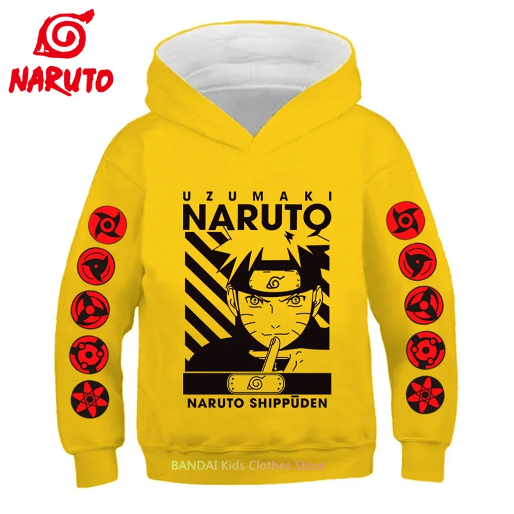 Anime Naruto Hoodie Children's Clothing For Girls Baby Boy Clothes Autumn Warm Sweatshirts Coats Cartoon Clothes Hoodie 2023