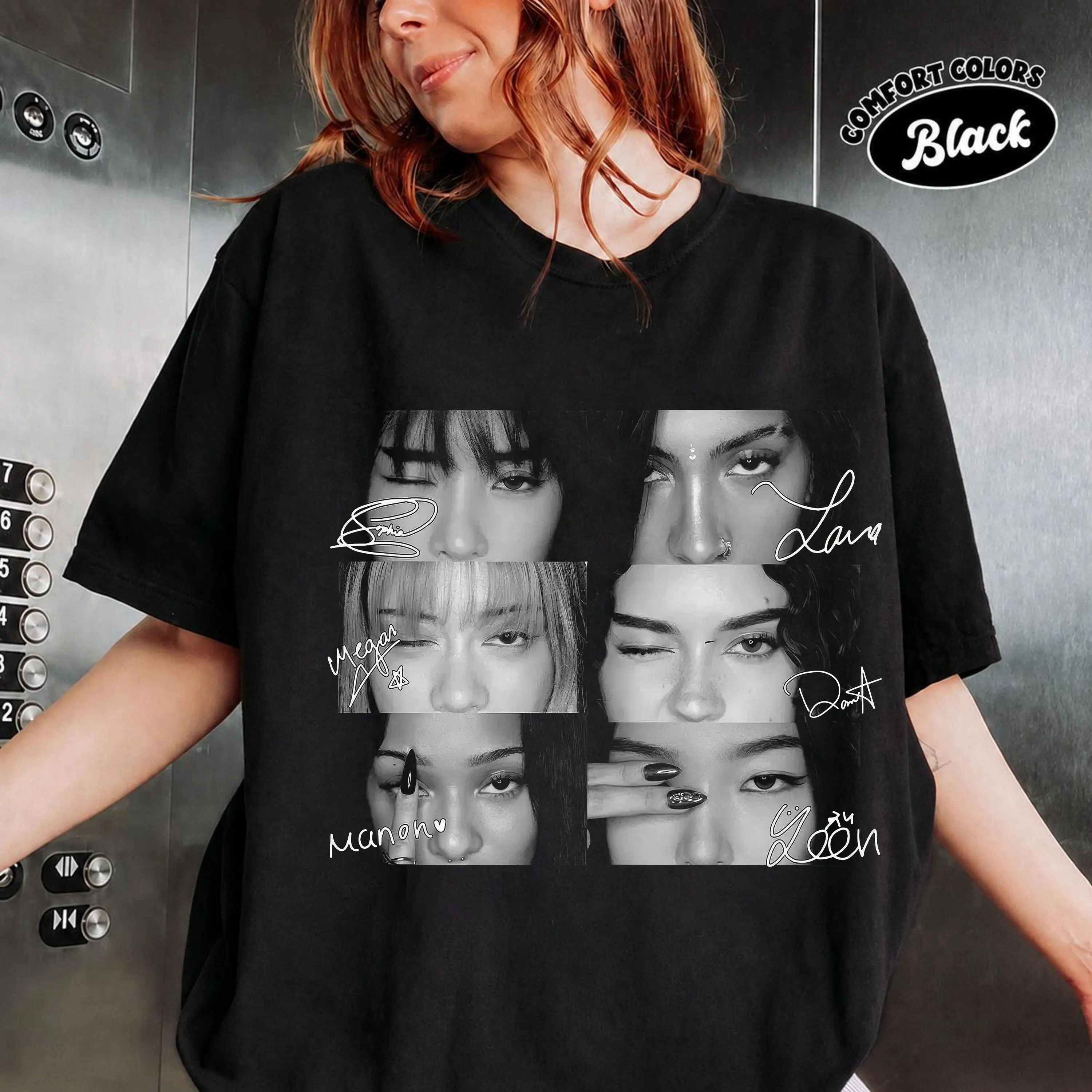 KATSEYE Eyes Shirt,Beautiful Chaos Tour Shirt, Vintage Kpop Graphic Tee, Eyekon Fan Gift, Kpop Concert Shirt