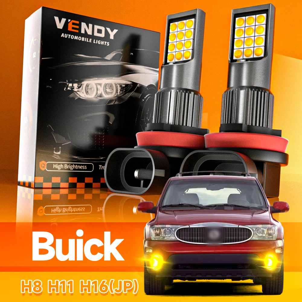2x luz antiniebla LED Blub H11 H8 lámpara Canbus para Buick Rainier Allure LaCrosse Lucerne Enclave Verano Encore Cascada Envision Regal