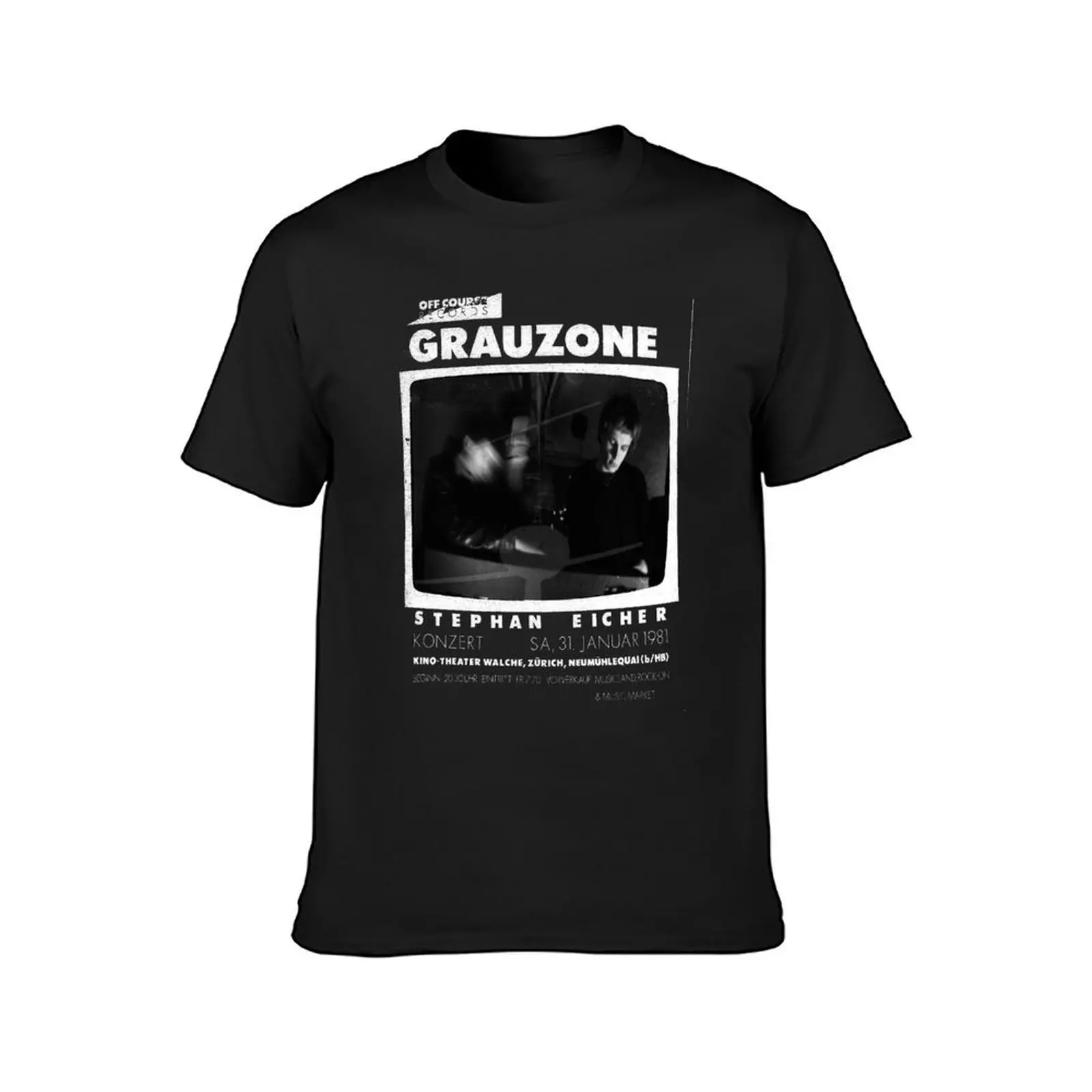 Grauzone - Raum T-Shirt plain anime summer tops vintage clothes t shirt for men