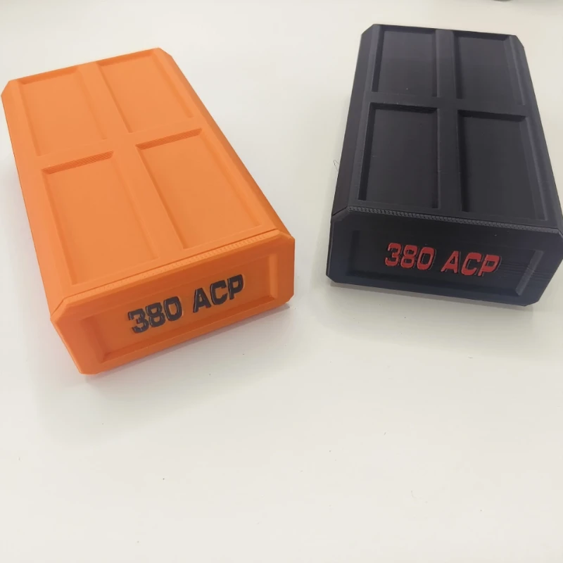 3D Printed .22LR 9mm 380ACP Bullet Storage BoxMulti Style and Multi Color Bullet Box Collection 50 Round CapacityDesktop Storage