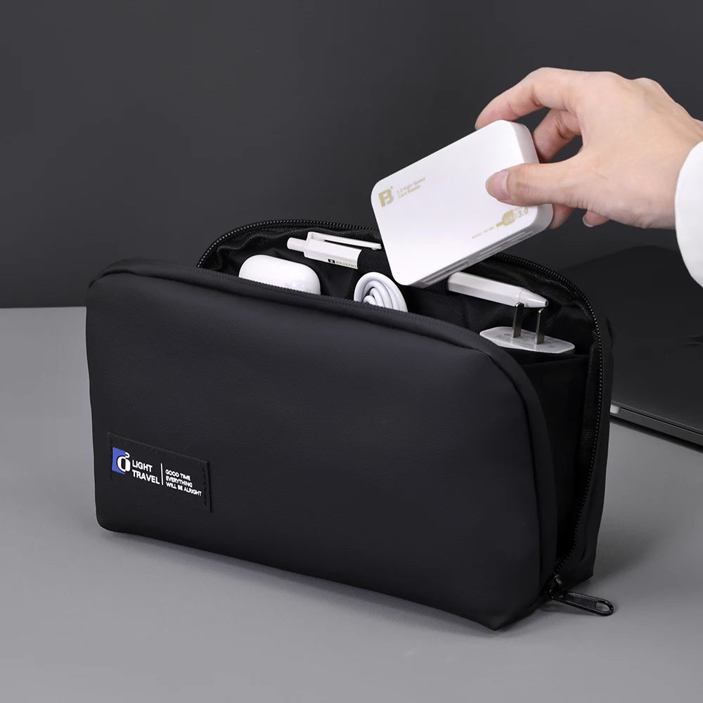 Draht USB Kabel Organizer Tasche Reise Kopfhörer Powerbank Daten Linien Lagerung Tasche Große Kapazität Maus Kabel Tasche – Detail 12