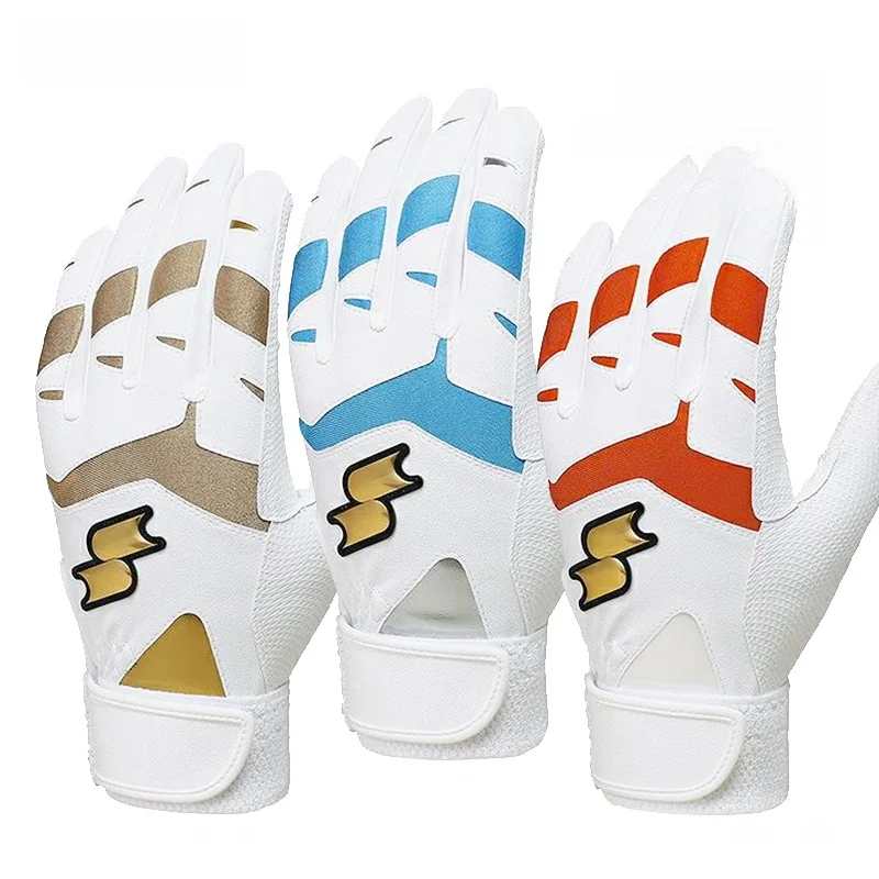 

SSK Profional Batting Gloves Synthetic Leather Waable Adult Baseball Gloves for Children And Adults Baseball Sofall