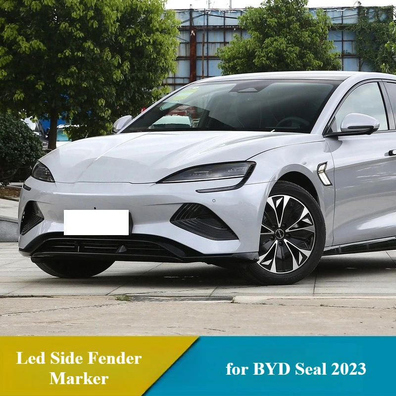 سيارة LED DRL 12 فولت أضواء النهار ل BYD ختم 2023 2 قطعة Led الجانب الحاجز ماركر النهار تشغيل ضوء مؤشر إشارة الانعطاف الديناميكي