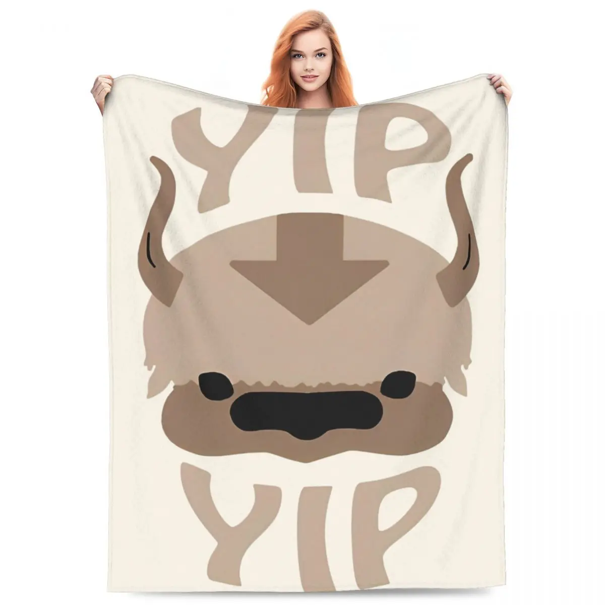 Yip Yip Appa Avatar The Last Airbender Accessories Blankets Ultra-Soft Fleece Throw Blanket Comfortable Rug Piece