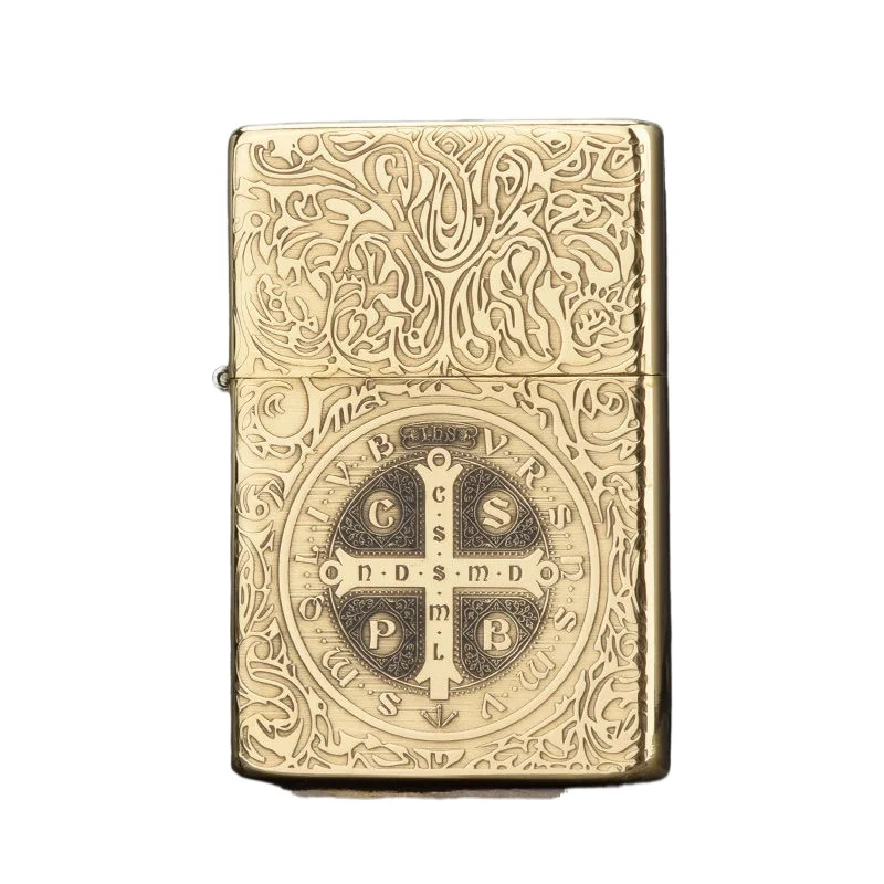 ZORRO ZC9 gift box carved fuel lighter, ultra-thin portable grinding wheel lighter, cigarette accessories, holiday gift - Image 6