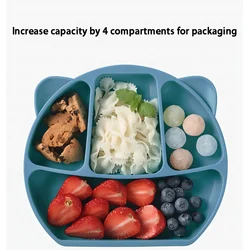 Silicone BowlBaby BowlAll-in-one Suction CupChildren's EatingTraining BowlMother and Baby Products