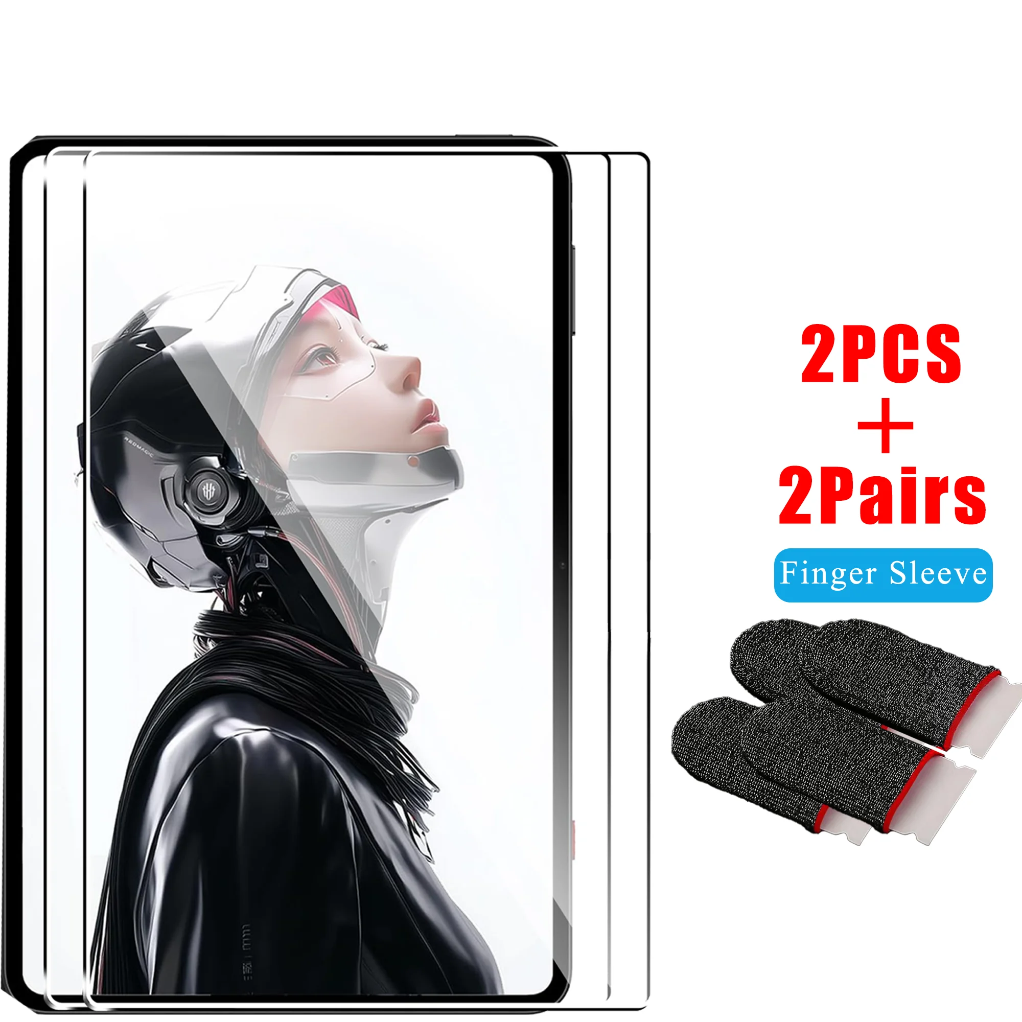 واقي شاشة لهاتف RedMagic Astra وغطاء كامل من الزجاج المقسى ​ لـ Nubia RedMagic Pad 3 Pro وحافظة