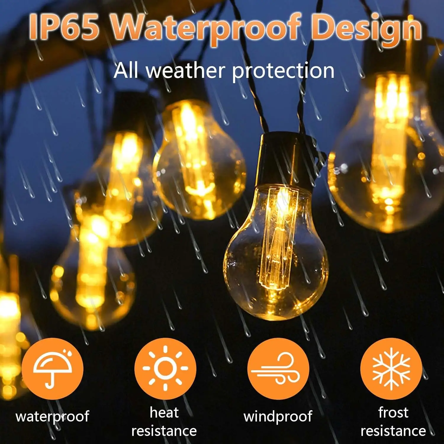 11.7M/8.9M LED String Lights Solar Outdoor Light with Remote Control & USB, 8 Modes IP65 Waterproof for Garden, Terrace, Balcony