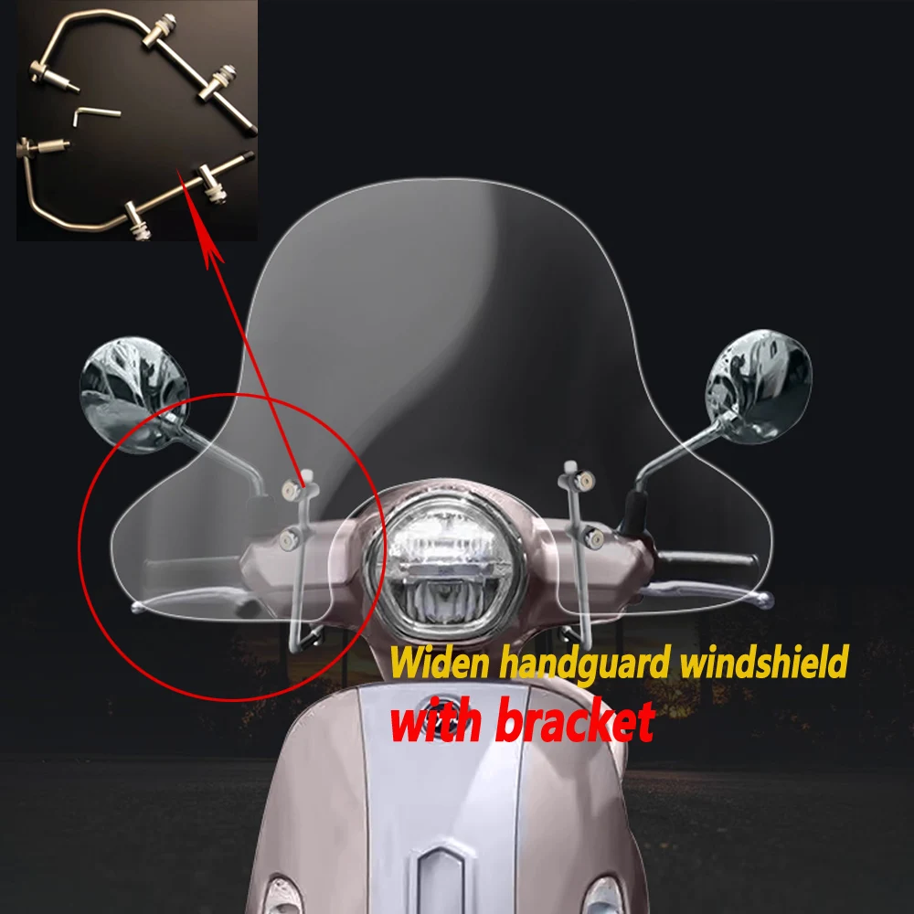 

For SYM Fiddle 4 Fiddle 3 Modified Windshield Height Windshield Front Windshield Chest Glass Accessories