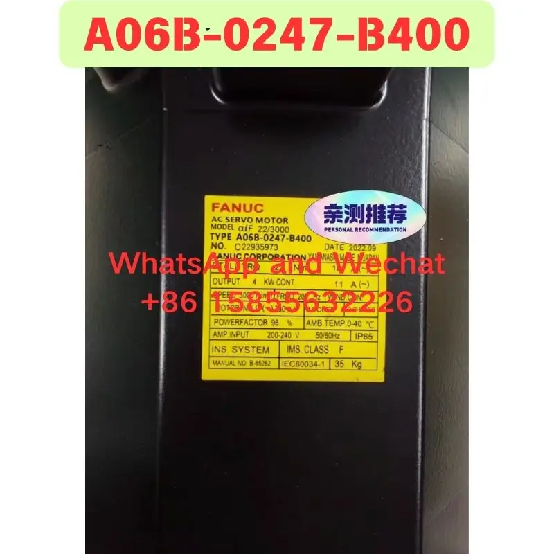 

Совершенно новый оригинальный б/у электрооборудование A06B-0247-B400 Функциональный тест ОК Быстрая доставка