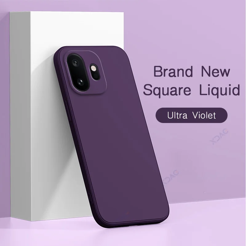 Original Quadratische Flüssig-Silikon Handyhülle für OnePlus 15 15R 15T T OnePlus15T 5G Global Weiche Objektivschutz-Rückabdeckung