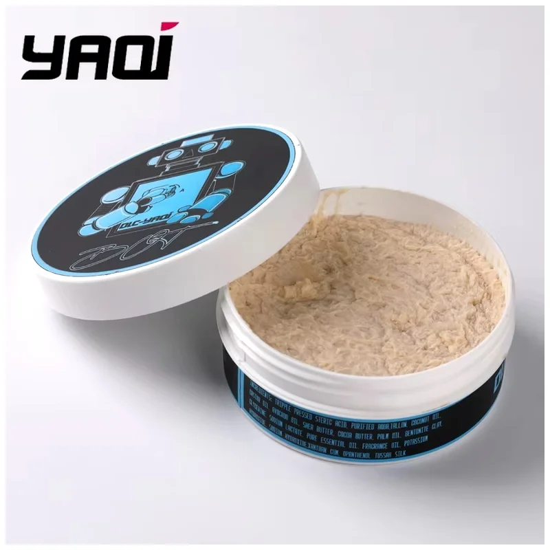 yaqi-bot-男性用ギフト、アティサーン-シェービングソープ-170g。完璧なひげのお手入れと顔の毛の整え方を叶える、職人が手作りした高級石鹸。
