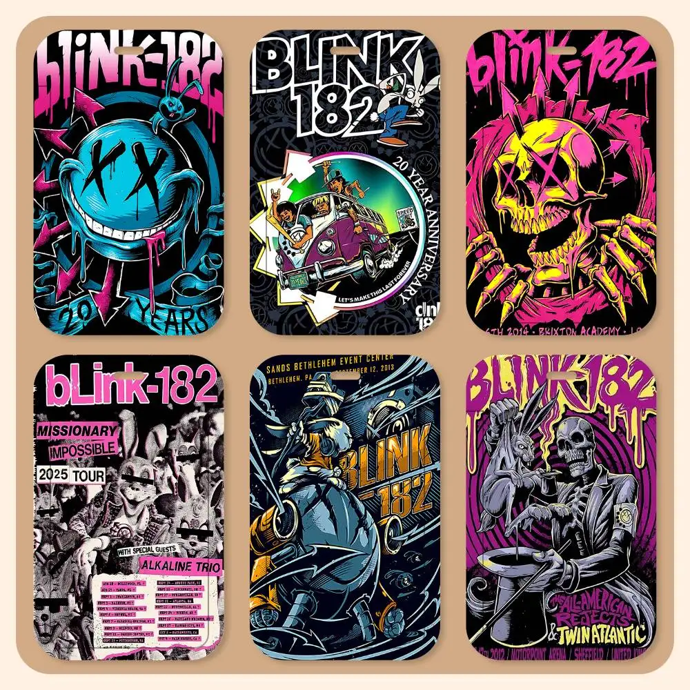 

Держатели для карт B-Blink 182 Rock Band на шнурке, держатели для студенческих удостоверений, держатели для карт на шею, контроль доступа